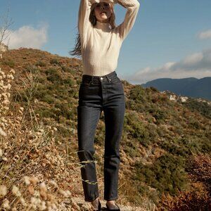 Doen Diana Jeans in Rinse Wash